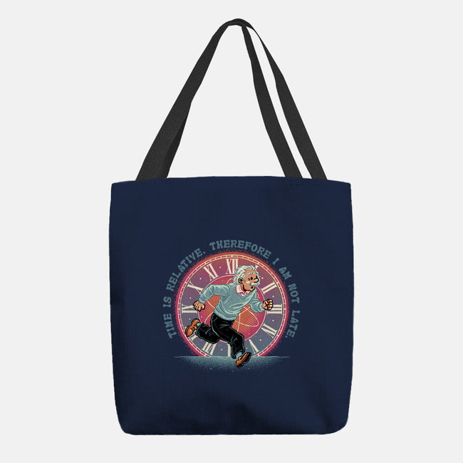 The Relativity Of Time-None-Basic Tote-Bag-glitchygorilla