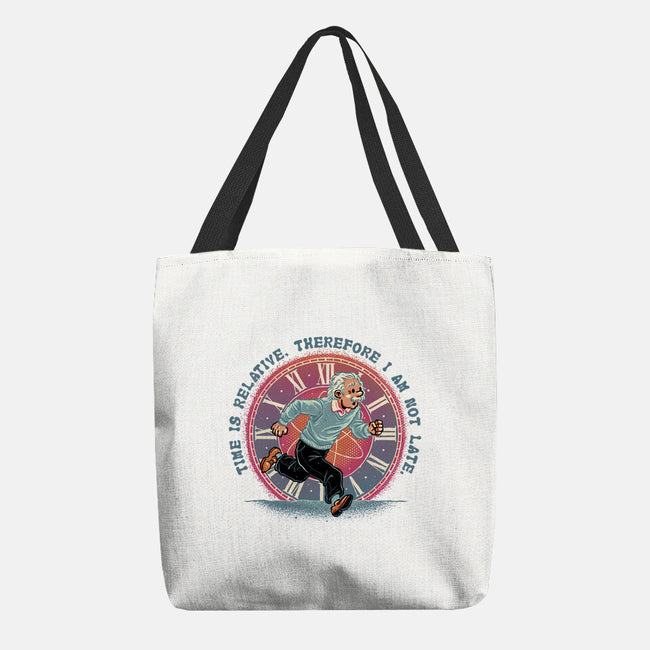 The Relativity Of Time-None-Basic Tote-Bag-glitchygorilla