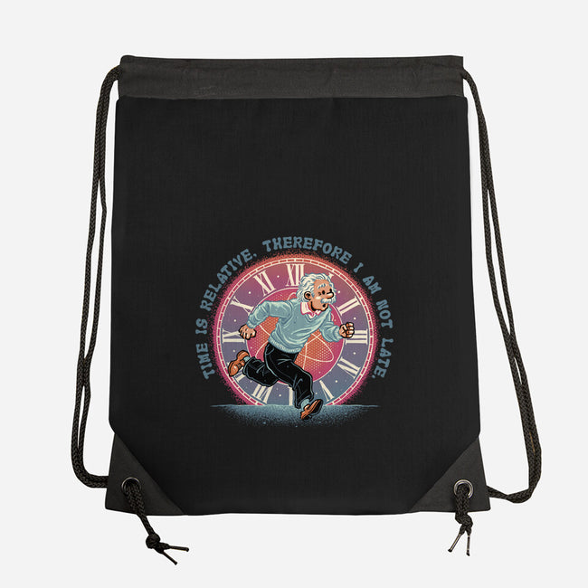 The Relativity Of Time-None-Drawstring-Bag-glitchygorilla