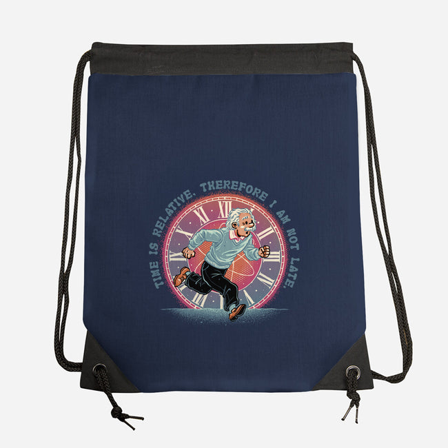 The Relativity Of Time-None-Drawstring-Bag-glitchygorilla