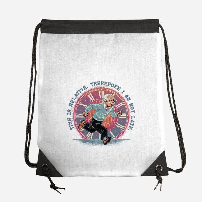 The Relativity Of Time-None-Drawstring-Bag-glitchygorilla