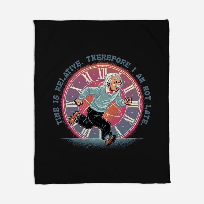 The Relativity Of Time-None-Fleece-Blanket-glitchygorilla