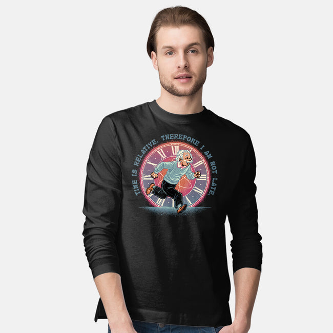 The Relativity Of Time-Mens-Long Sleeved-Tee-glitchygorilla