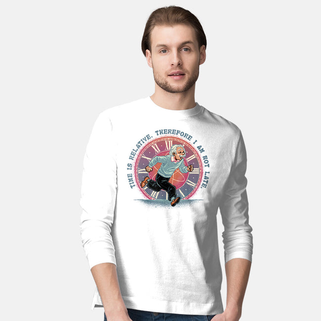 The Relativity Of Time-Mens-Long Sleeved-Tee-glitchygorilla
