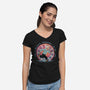 The Relativity Of Time-Womens-V-Neck-Tee-glitchygorilla