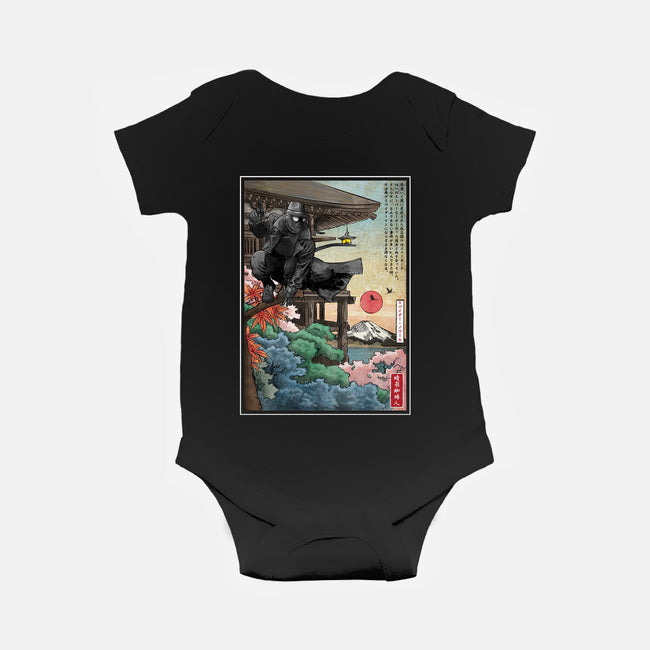 The Spider In Japan-Baby-Basic-Onesie-DrMonekers
