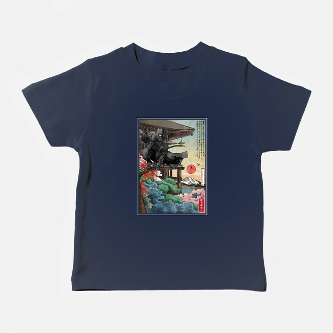 The Spider In Japan-Baby-Basic-Tee-DrMonekers