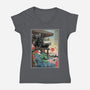 The Spider In Japan-Womens-V-Neck-Tee-DrMonekers