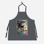 The Spider In Japan-Unisex-Kitchen-Apron-DrMonekers