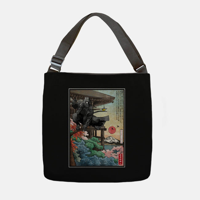 The Spider In Japan-None-Adjustable Tote-Bag-DrMonekers
