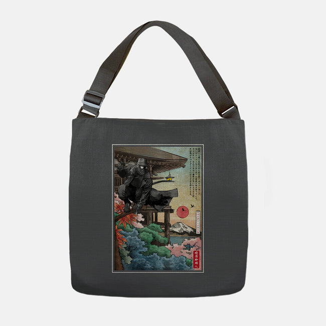 The Spider In Japan-None-Adjustable Tote-Bag-DrMonekers