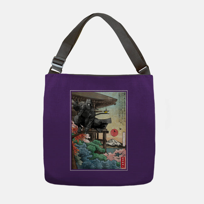 The Spider In Japan-None-Adjustable Tote-Bag-DrMonekers