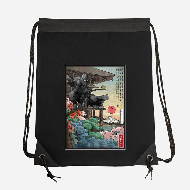 The Spider In Japan-None-Drawstring-Bag-DrMonekers