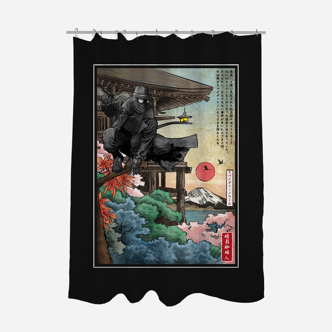 The Spider In Japan-None-Polyester-Shower Curtain-DrMonekers