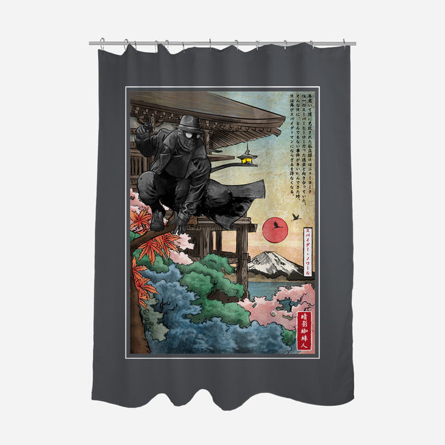 The Spider In Japan-None-Polyester-Shower Curtain-DrMonekers