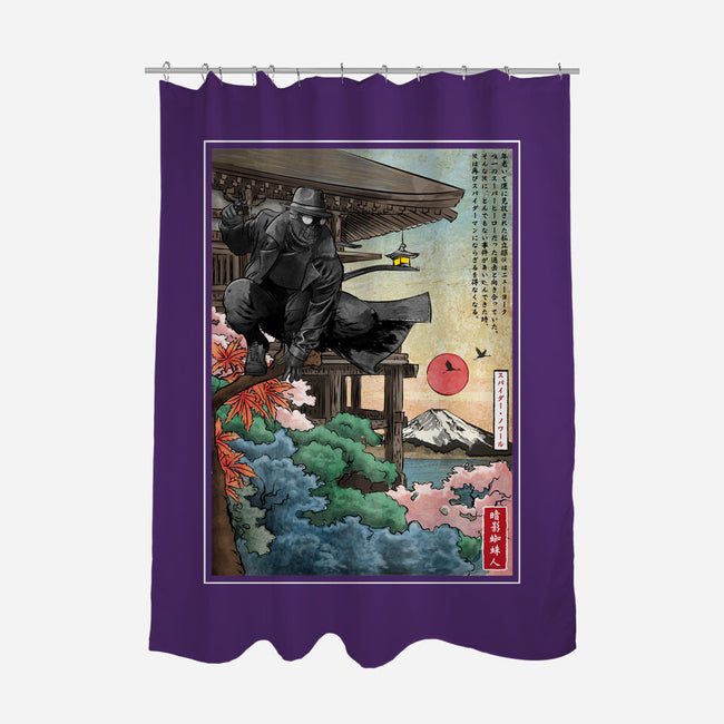 The Spider In Japan-None-Polyester-Shower Curtain-DrMonekers