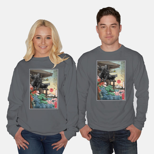 The Spider In Japan-Unisex-Crew Neck-Sweatshirt-DrMonekers