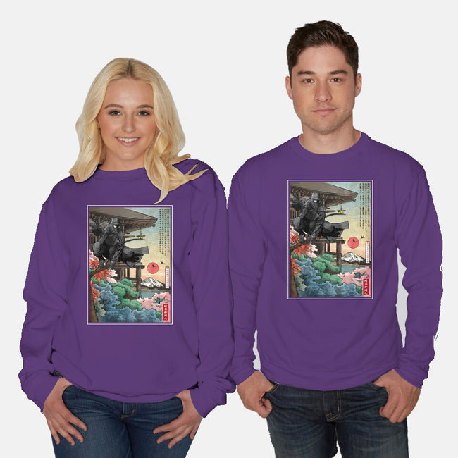 The Spider In Japan-Unisex-Crew Neck-Sweatshirt-DrMonekers