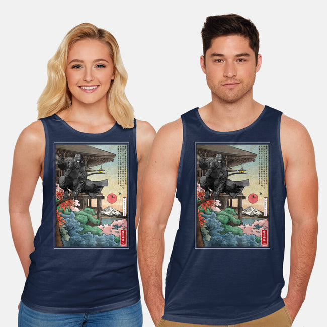 The Spider In Japan-Unisex-Basic-Tank-DrMonekers