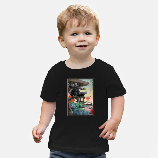 The Spider In Japan-Baby-Basic-Tee-DrMonekers