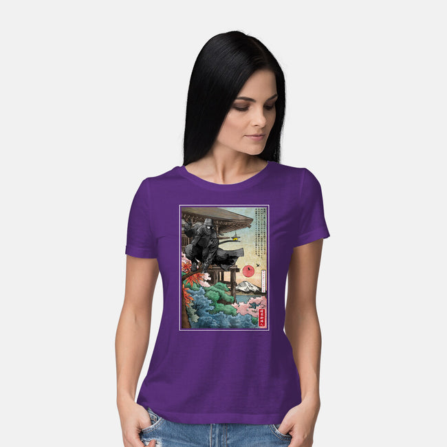 The Spider In Japan-Womens-Basic-Tee-DrMonekers
