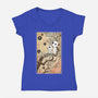 Tree Spirits Meet The Soot Sprites-Womens-V-Neck-Tee-DrMonekers