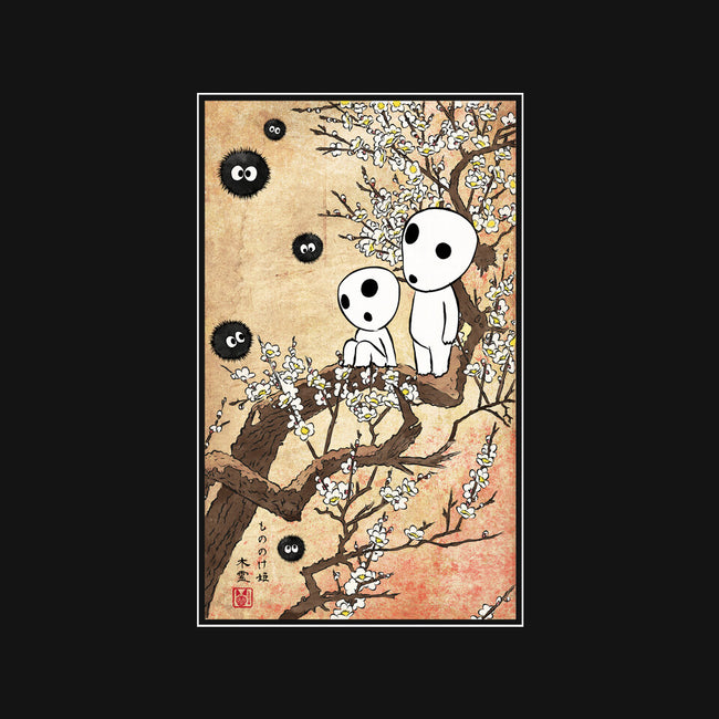 Tree Spirits Meet The Soot Sprites-Unisex-Basic-Tee-DrMonekers
