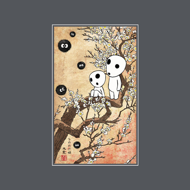 Tree Spirits Meet The Soot Sprites-None-Adjustable Tote-Bag-DrMonekers