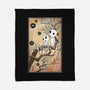 Tree Spirits Meet The Soot Sprites-None-Fleece-Blanket-DrMonekers