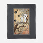 Tree Spirits Meet The Soot Sprites-None-Fleece-Blanket-DrMonekers