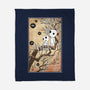 Tree Spirits Meet The Soot Sprites-None-Fleece-Blanket-DrMonekers