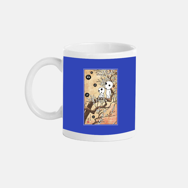 Tree Spirits Meet The Soot Sprites-None-Mug-Drinkware-DrMonekers