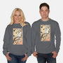 Tree Spirits Meet The Soot Sprites-Unisex-Crew Neck-Sweatshirt-DrMonekers