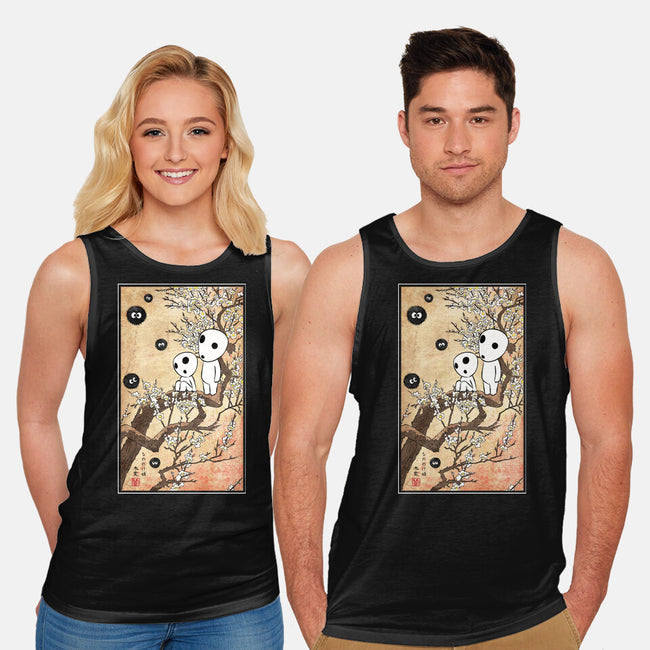 Tree Spirits Meet The Soot Sprites-Unisex-Basic-Tank-DrMonekers