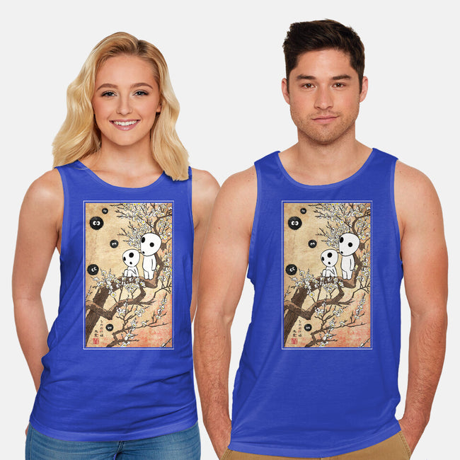 Tree Spirits Meet The Soot Sprites-Unisex-Basic-Tank-DrMonekers