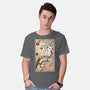 Tree Spirits Meet The Soot Sprites-Mens-Basic-Tee-DrMonekers