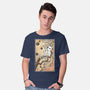 Tree Spirits Meet The Soot Sprites-Mens-Basic-Tee-DrMonekers