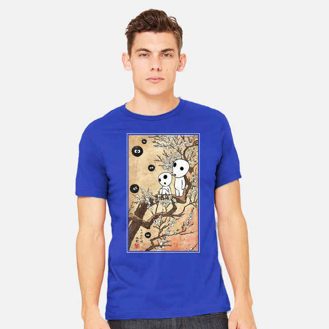 Tree Spirits Meet The Soot Sprites-Mens-Heavyweight-Tee-DrMonekers