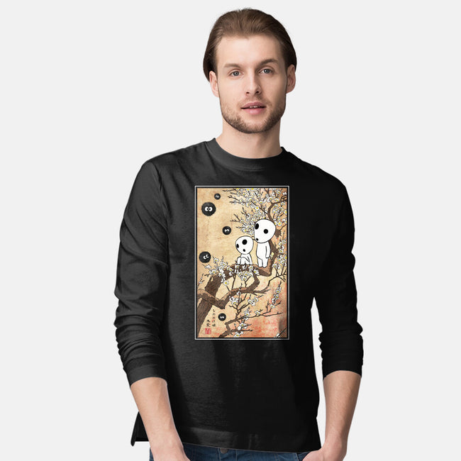 Tree Spirits Meet The Soot Sprites-Mens-Long Sleeved-Tee-DrMonekers