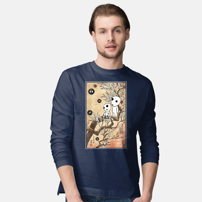 Tree Spirits Meet The Soot Sprites-Mens-Long Sleeved-Tee-DrMonekers