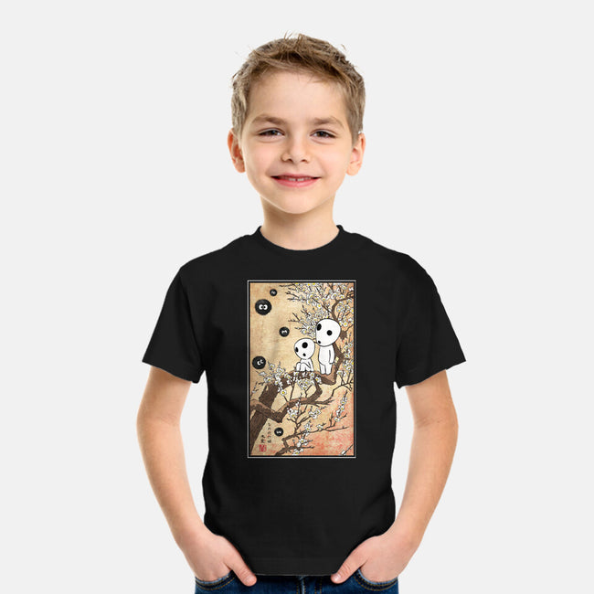 Tree Spirits Meet The Soot Sprites-Youth-Basic-Tee-DrMonekers