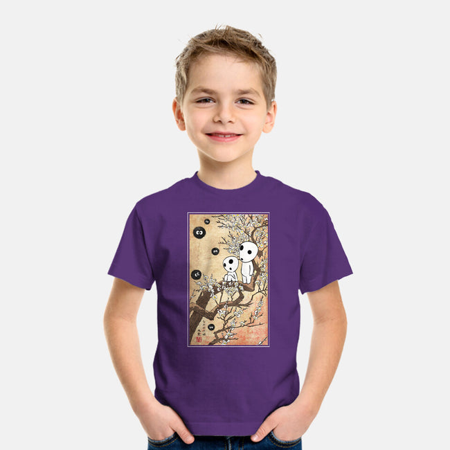 Tree Spirits Meet The Soot Sprites-Youth-Basic-Tee-DrMonekers