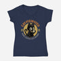 More Coffees Less Worry-Womens-V-Neck-Tee-Angoes25