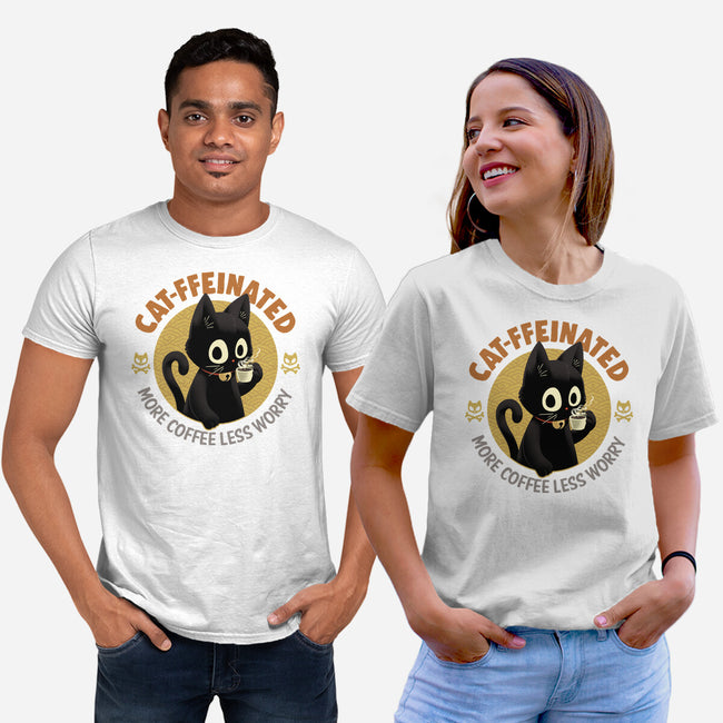 More Coffees Less Worry-Unisex-Basic-Tee-Angoes25