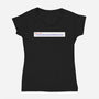 Did You Mean-Womens-V-Neck-Tee-rocketman_art