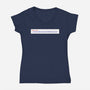 Did You Mean-Womens-V-Neck-Tee-rocketman_art