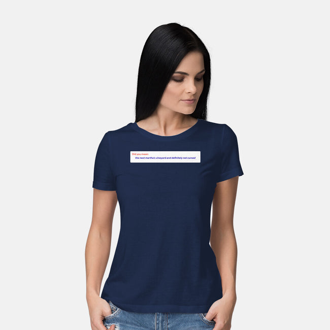 Did You Mean-Womens-Basic-Tee-rocketman_art
