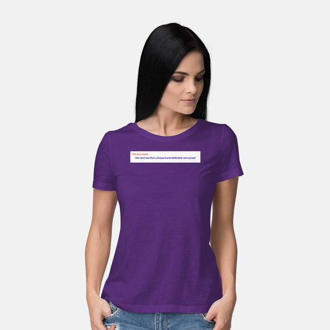 Did You Mean-Womens-Basic-Tee-rocketman_art
