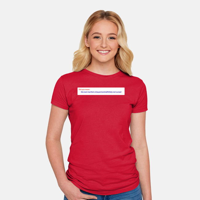 Did You Mean-Womens-Fitted-Tee-rocketman_art