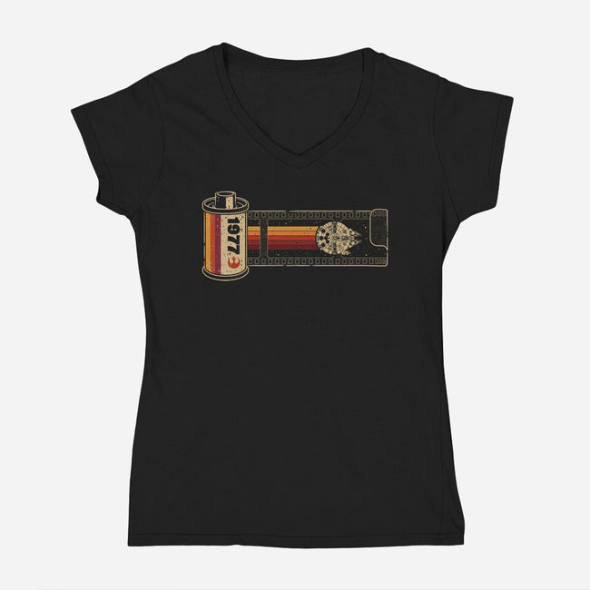 Smuggler's Route-Womens-V-Neck-Tee-retrodivision